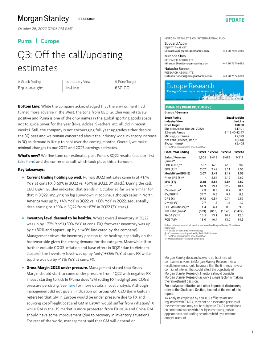 2022-10-26-PUMG.DE-Morgan Stanley-Puma Q3 Off the callupdating estimates-989185102022-10-26-PUMG.DE-Morgan Stanley-Puma Q3 Off the callupdating estimates-98918510_1.png